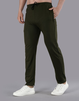 GARTEEN Solid Men Green Track Pants