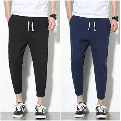 MATTILA Solid Men Black, Blue Track Pants