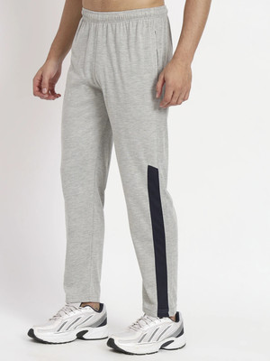 Stroove Solid Men Grey Track Pants