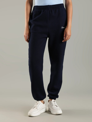 TOMMY HILFIGER Solid Women Blue Track Pants