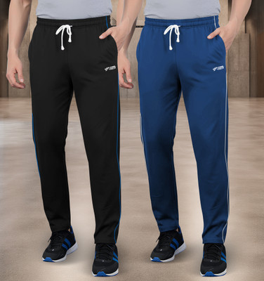 Guide Solid Men Black, Blue Track Pants