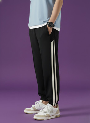 Dockstreet Solid Men White Track Pants