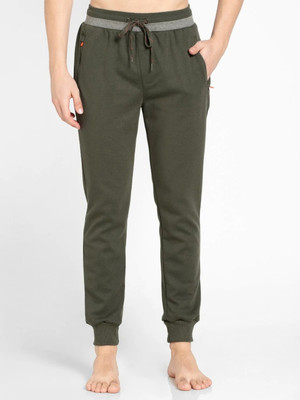 JOCKEY Solid Men Light Green Track Pants