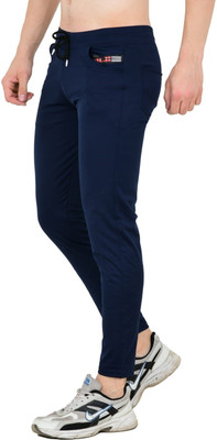 Misony Solid Men Blue Track Pants