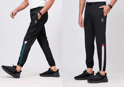 jorkk Solid Men Multicolor Track Pants