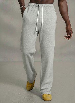 Dockstreet Striped Men Grey Track Pants