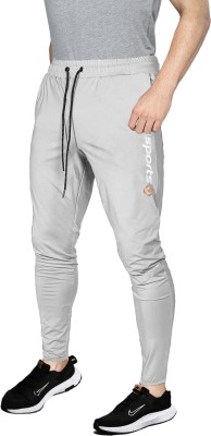 AVOLT Solid Men Grey Track Pants