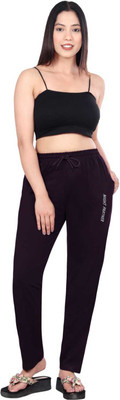 DIGIVEENAL Solid Women Red Track Pants