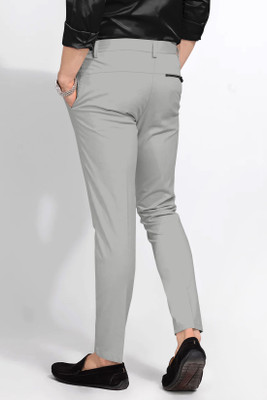 Vamdev Hub Regular Fit Men Grey Trousers