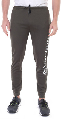 Toxic ADDICTION Self Design Men Green Track Pants