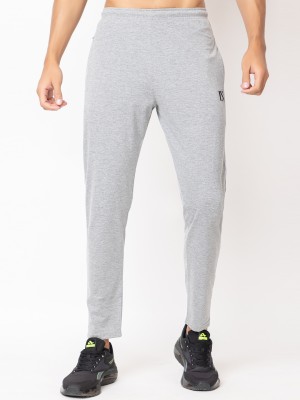 LEXON Colorblock Men Silver Track Pants