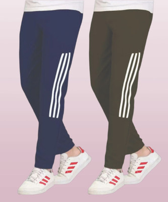 CLOTVIN TREND Solid, Striped Men Grey Track Pants