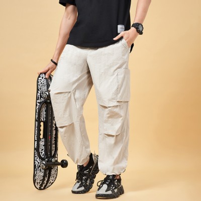 Street 808 by Pantaloons Solid Men Grey Track Pants