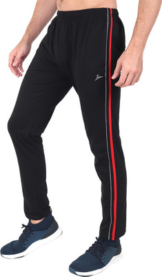 Zeffit Solid Men Black Track Pants