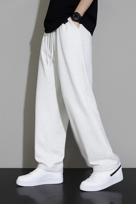 Dockstreet Solid Men White Track Pants