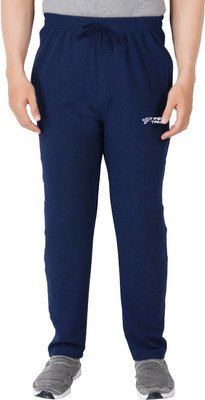 FEEL TRACK Solid Men Blue Track Pants