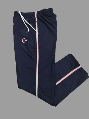 SAK Solid Men Dark Blue Track Pants