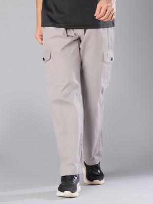 V-MART Solid Men Grey Track Pants