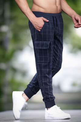 TRIPR Printed Men Blue Track Pants