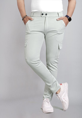 COMBRAIDED Self Design Men Grey Track Pants