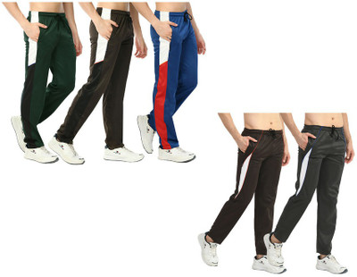 IndiWeaves Solid Men Multicolor Track Pants