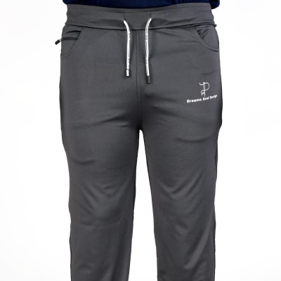 DREAMS AND DESIGN Solid Men Grey Track Pants