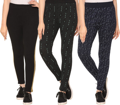 HouseOfCommon Printed Women Black Track Pants