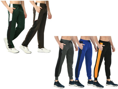 KAVYA Colorblock Men Multicolor Track Pants