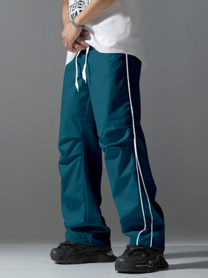 Rajovati Solid Men Blue Track Pants