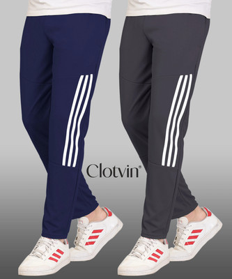 HouseOfCommon Solid Men Grey Track Pants