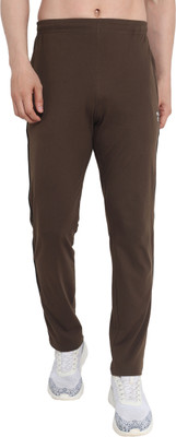 efito Solid Men Green Track Pants