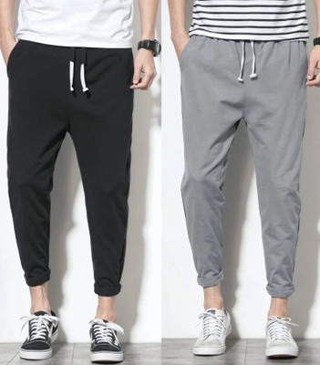 Kashmiri threading Solid Men Grey Track Pants