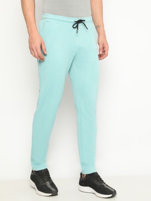 Spartan Solid Men Light Blue Track Pants