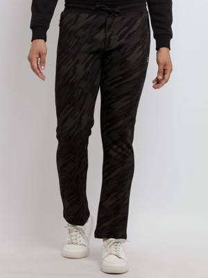 Status Quo Printed Men Black Track Pants