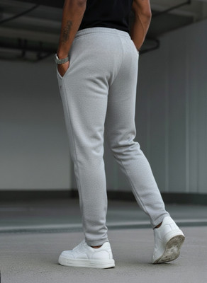 Dockstreet Striped Men Grey Track Pants