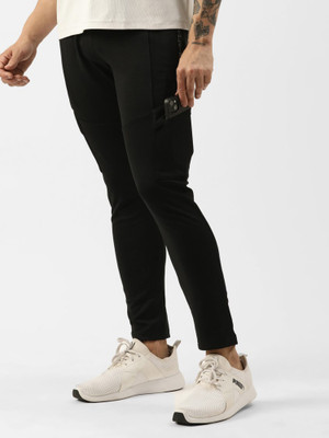 MANIAC Printed Men Black Track Pants