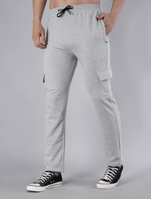 GARTEEN Solid Men Grey Track Pants