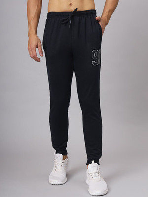 Roadster Solid Men Black Track Pants