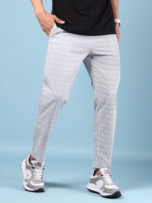 V-MART Printed Men White Track Pants