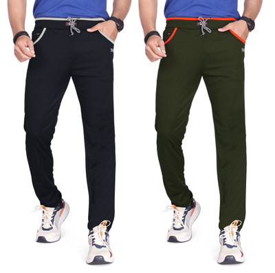 WeReKo Solid Men Black, Green Track Pants
