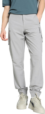 PUMA Solid Men Grey Track Pants
