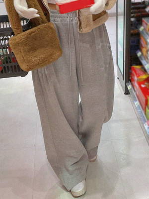 Dockstreet Solid Women Grey Track Pants