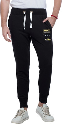 Alan Jones Solid Men Black Track Pants
