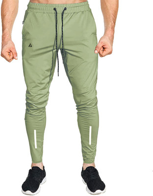 Z-DEVIL Printed Men Light Green Track Pants