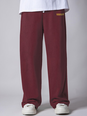 Leotude Solid Men Maroon Track Pants