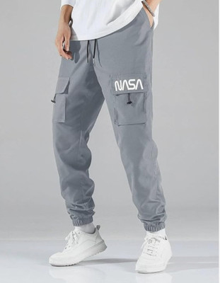 DOMYTRENDY Solid Men Grey Track Pants