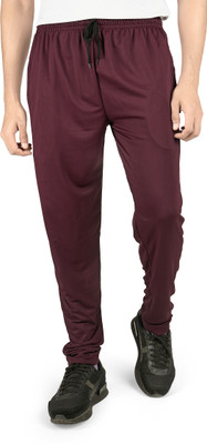 NEO GARMENTS Solid Men Maroon Track Pants