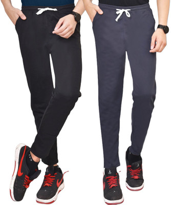FAINTER Solid, Striped Men Green, Black Track Pants