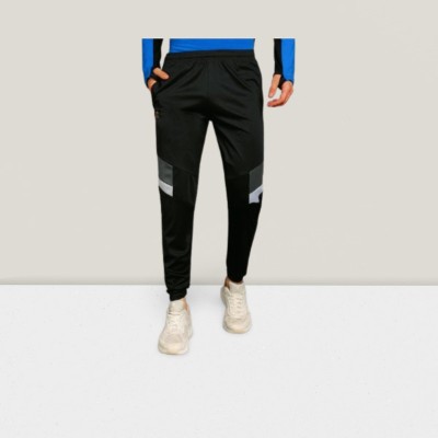 Qalm Brothers Solid Men Black Track Pants