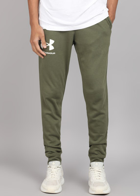 UNDER ARMOUR Solid Men Dark Green Track Pants